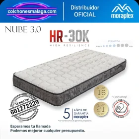 Colch&oacute;n sin Muelles HR-30K Moraplex Nube 3.0 - Todosduermen.com &mdash; Distribuidores Oficiales Moraplex