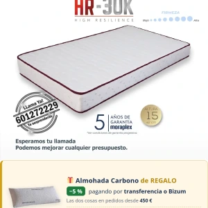 Colchón sin Muelles HR-30K Moraplex Ortopedic - Todosduermen.com — Distribuidores Oficiales Moraplex