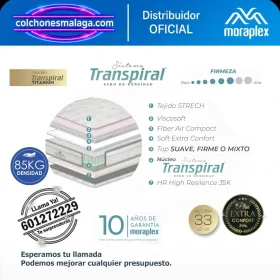 Colchón Viscoelástico Moraplex Thermoadapta S6 - Todosduermen.com — Distribuidores Oficiales Moraplex