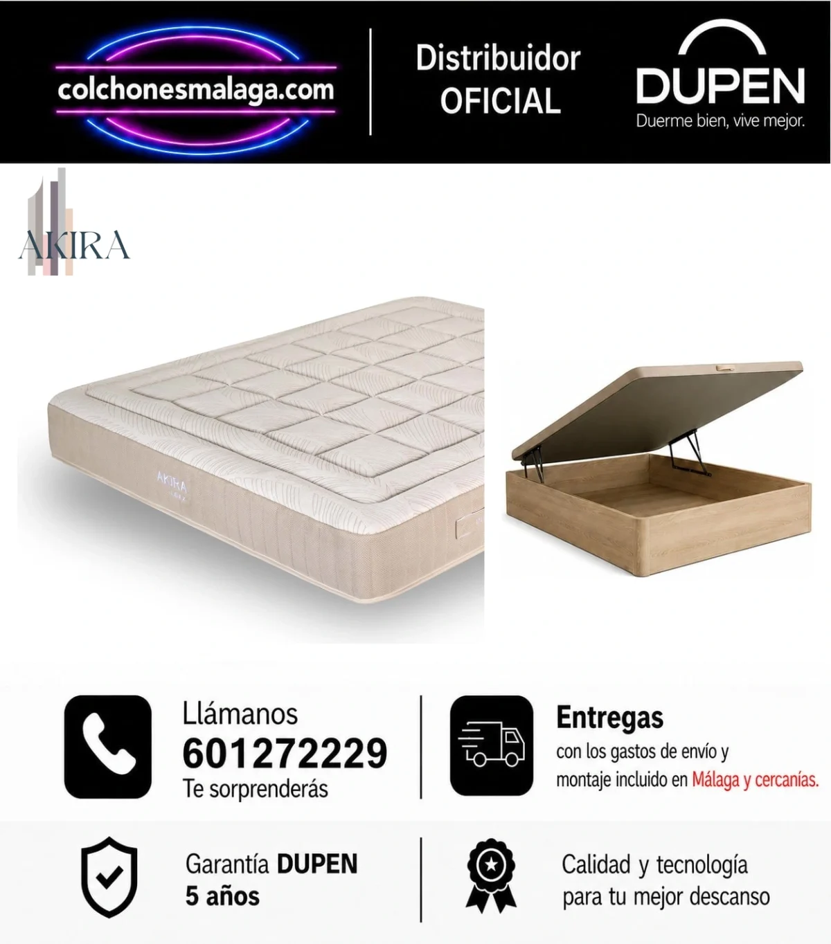 pack-colchon-dupen-akira-canape-premium-malaga-v4-1.webp Pack colchón Dupen Akira con canapé abatible Premium de 34 cm · entrega y montaje incluidos en Málaga