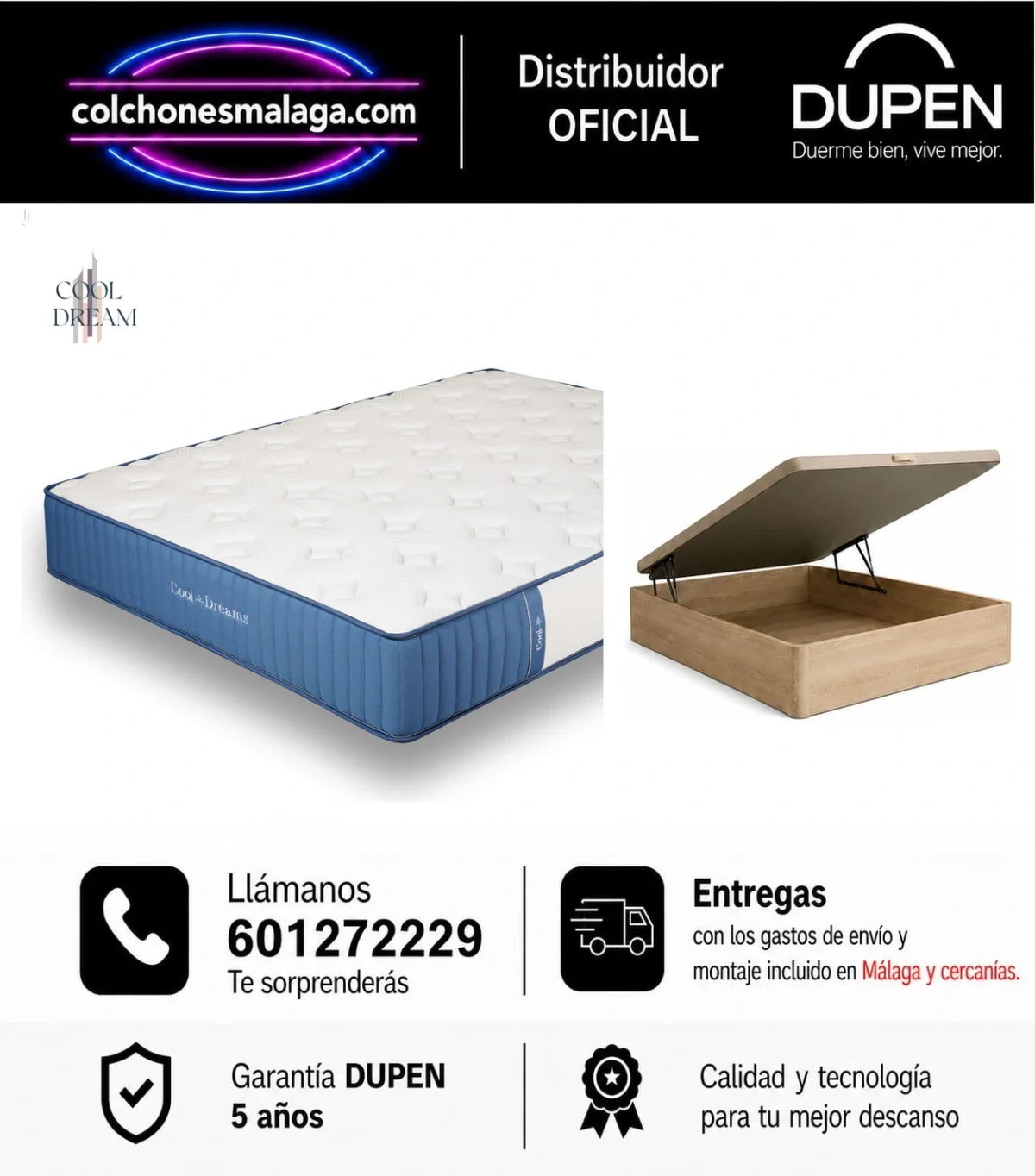 pack-colchon-dupen-cool-dream-canape-premium-malaga-v4-1.webp Pack colchón Dupen Cool-Dream con canapé abatible Premium de 34 cm · entrega y montaje incluidos en Málaga