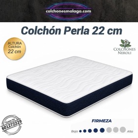 Colch&oacute;n Perla 22 cm de Colchones Neroli, altura 22 cm, firmeza media