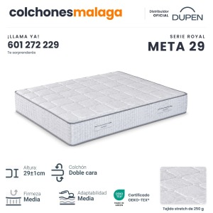 Colchón Viscoelástico Meta 29 de Dupen Alta Densidad · Distribuidor oficial Dupen · colchonesmalaga.com Colchón Viscoelástico Meta 29 de Dupen Alta Densidad · Distribuidor oficial Dupen · colchonesmalaga.com