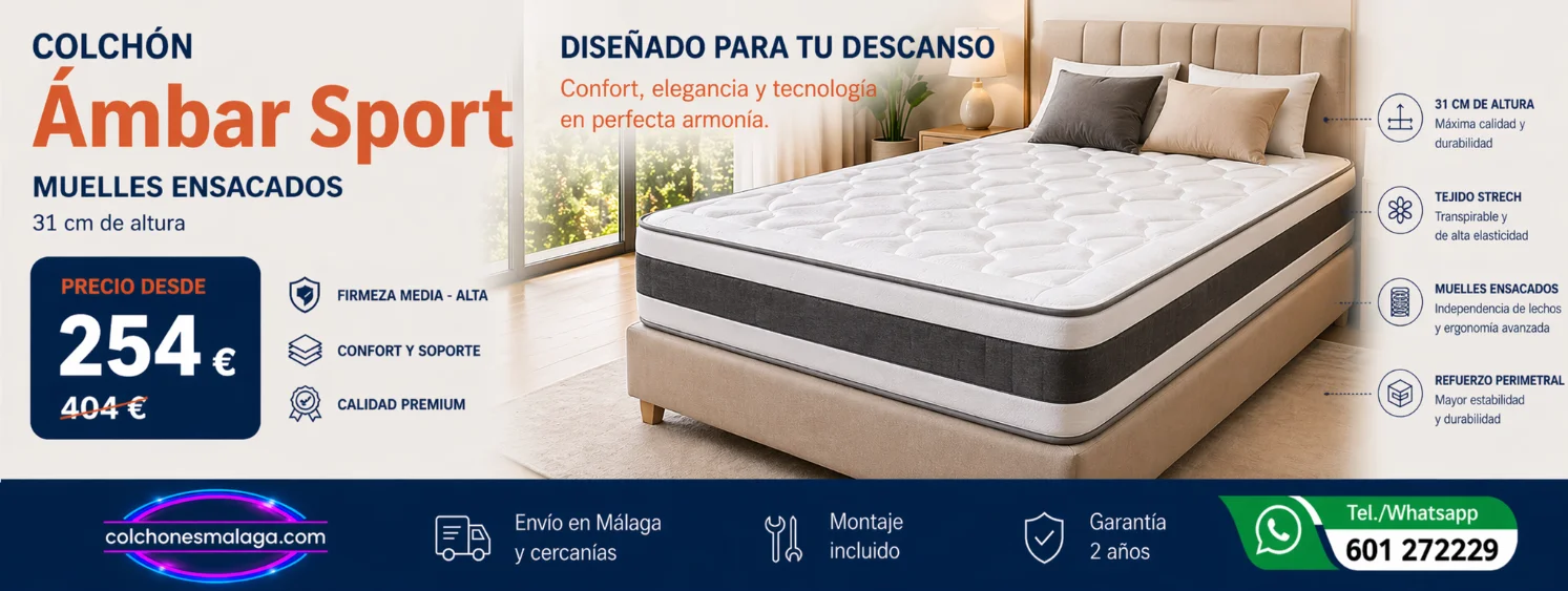 Colchon Ambar Sport con entrega y montaje en rincon-de-la-victoria