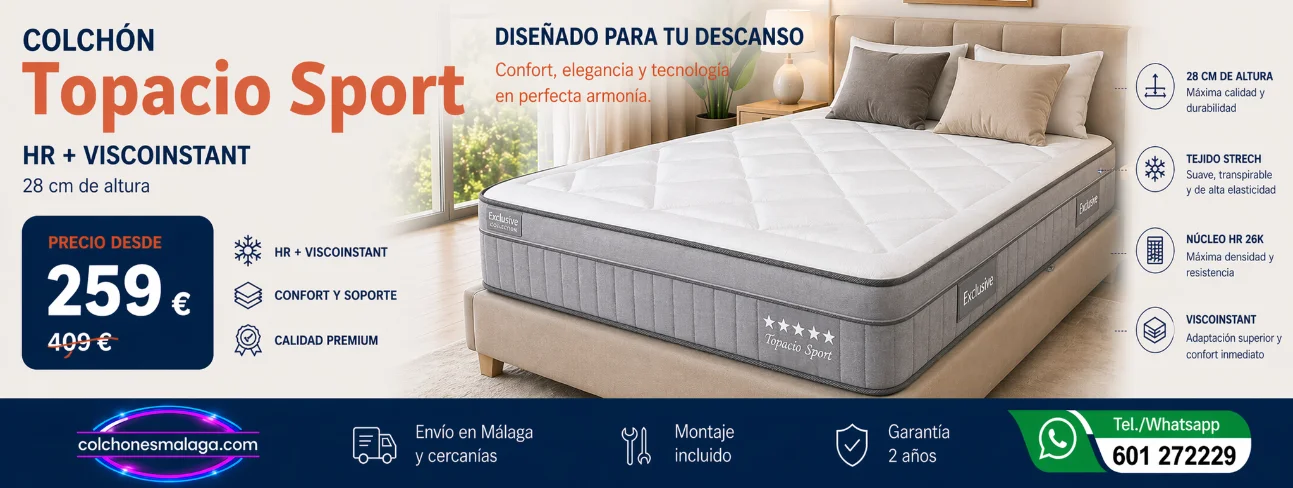 Colchon Topacio Sport de firmeza alta para viviendas premium en san-pedro-alcantara